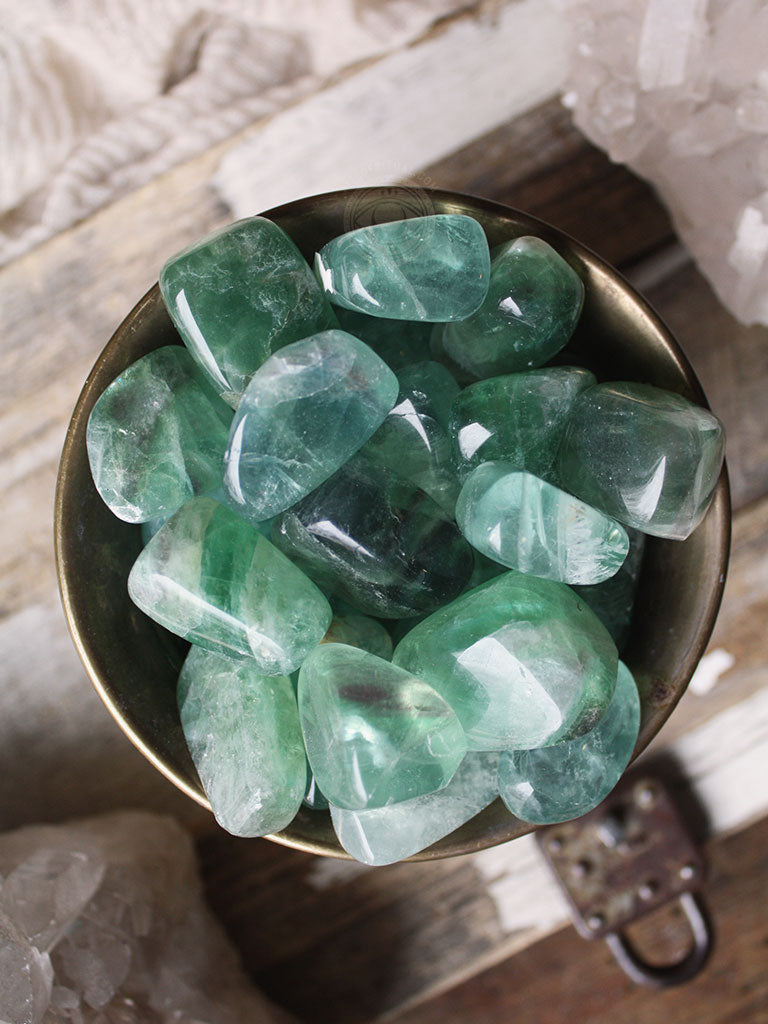 Tumbled Green Fluorite