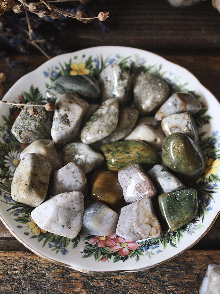 Tumbled Ocean Jasper