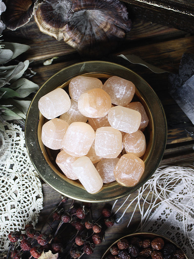 Tumbled Orange Selenite