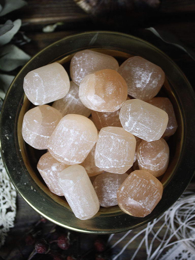 Tumbled Orange Selenite