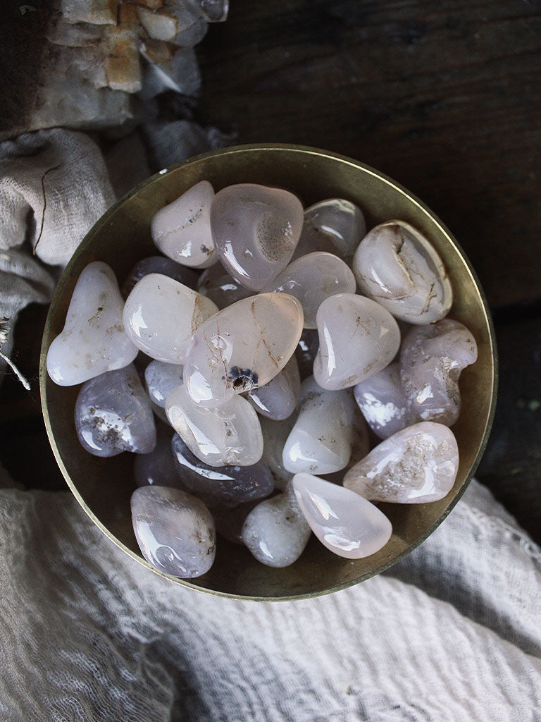 Tumbled Pink Chalcedony