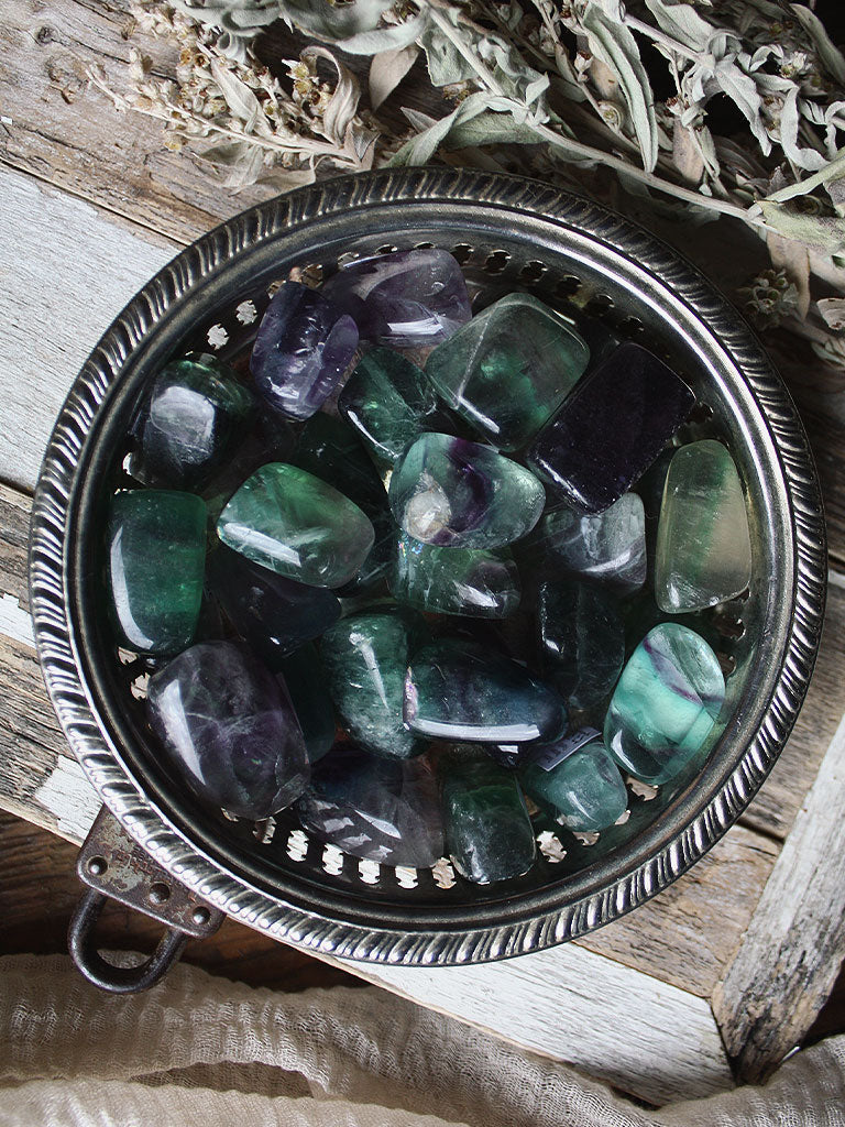 Tumbled Rainbow Fluorite