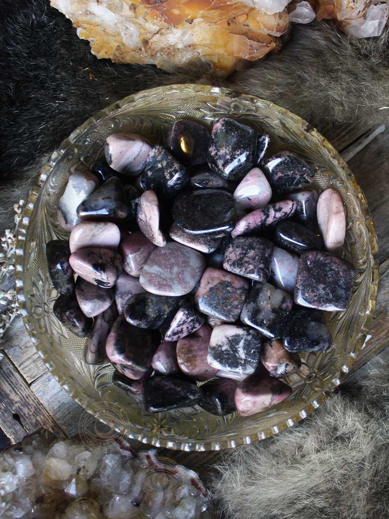 Tumbled Rhodonite