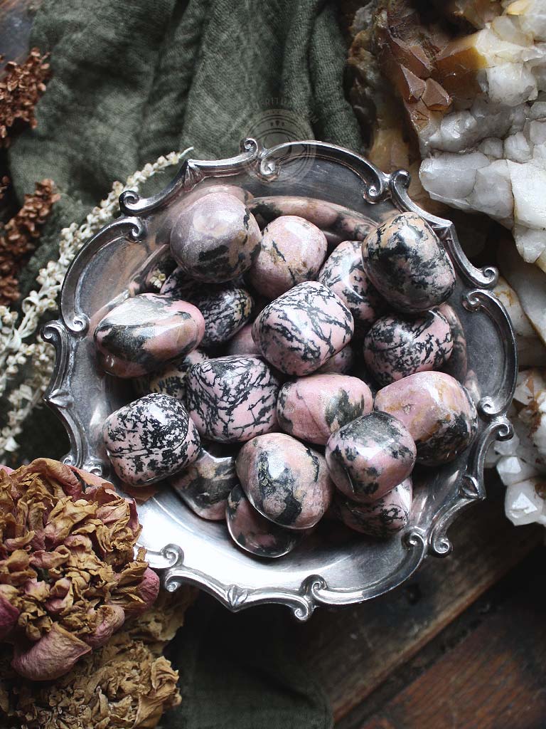 Tumbled Rhodonite