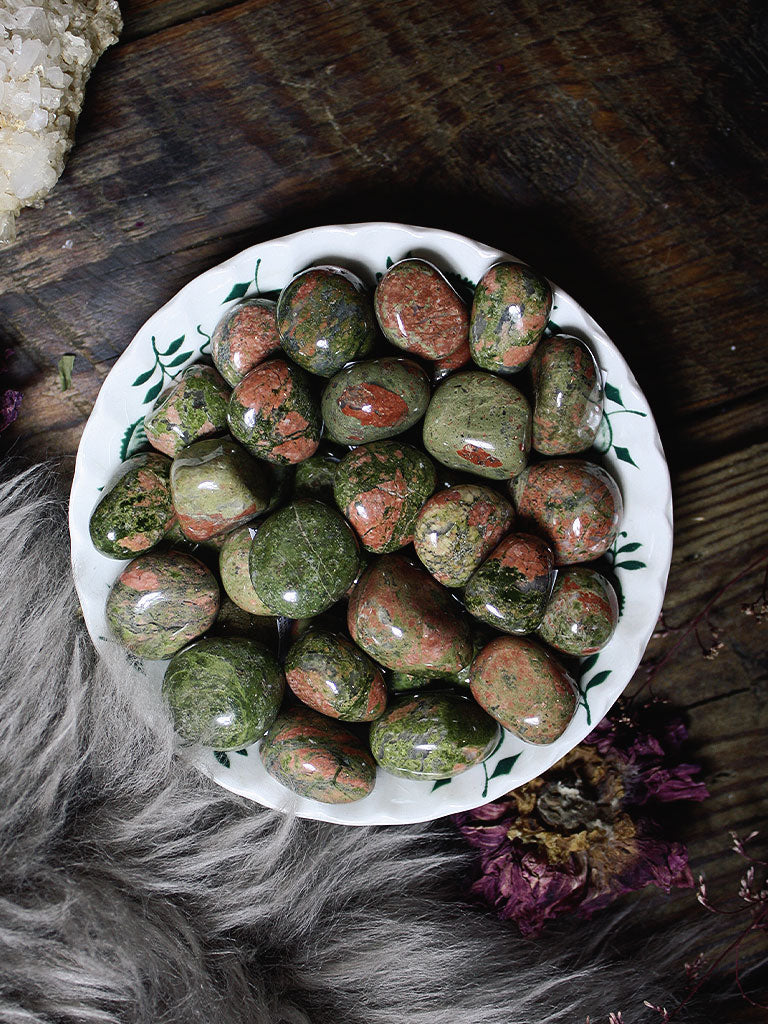 Tumbled Unakite