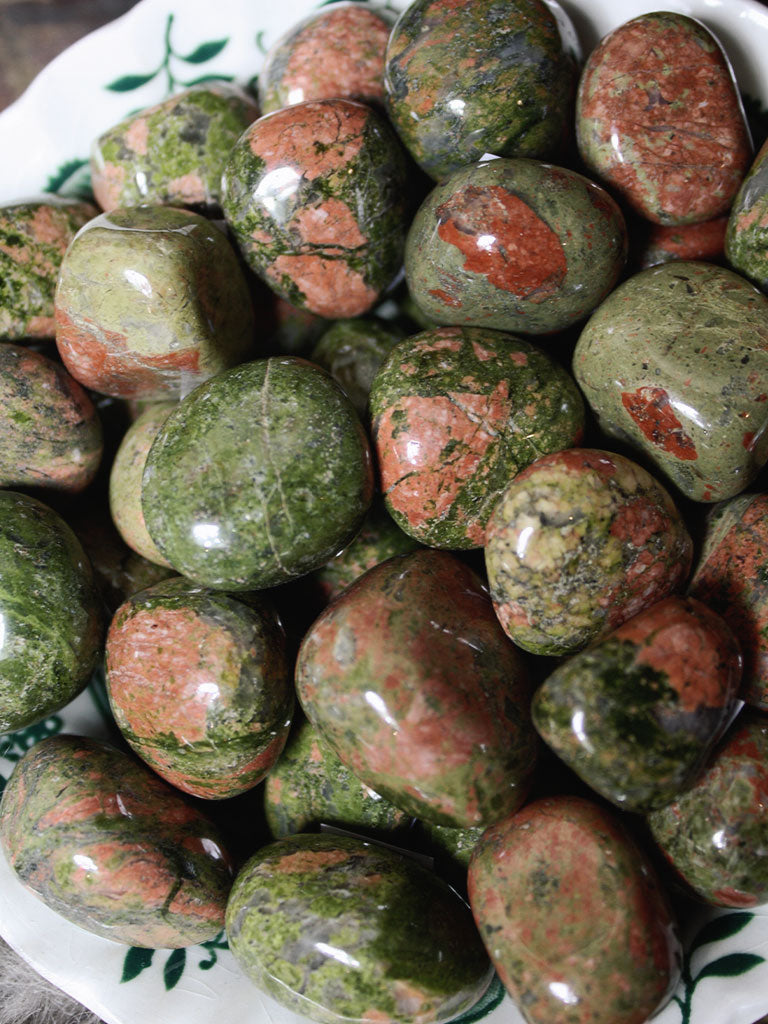 Tumbled Unakite