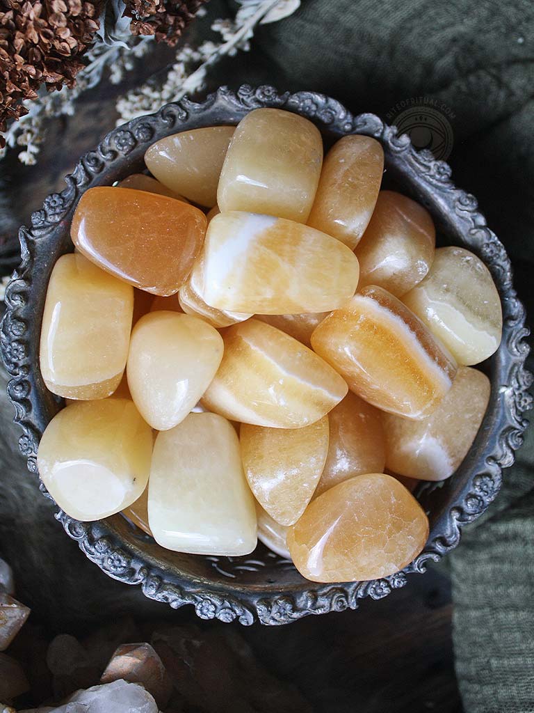 Tumbled Yellow Calcite Rite of Ritual - Main Image