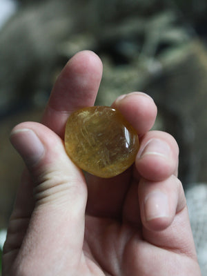 Tumbled Yellow Fluorite