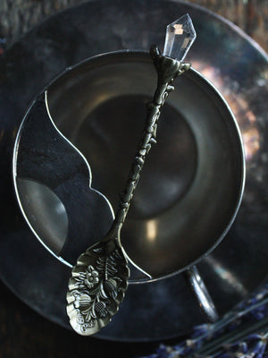 Victorian Style Crystal Tea Spoon