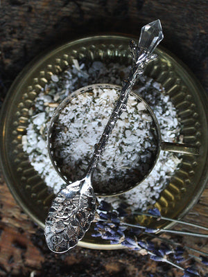 Victorian Style Crystal Tea Spoon