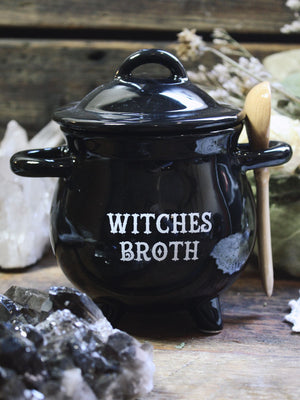 Witches Broth Cauldron Bowl + Spoon Set