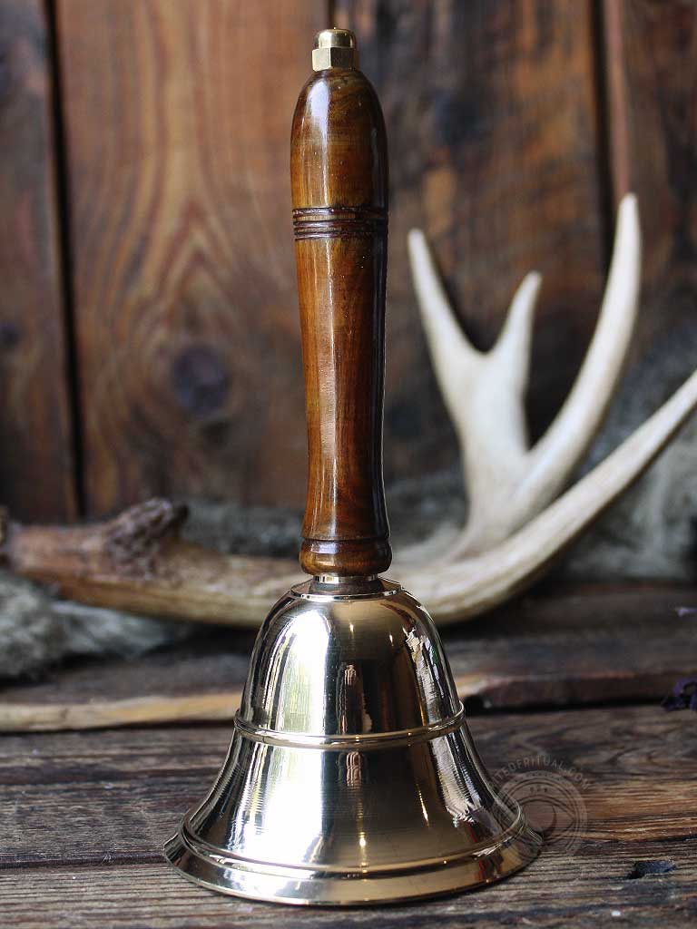 Wood Handled Brass Altar Bell