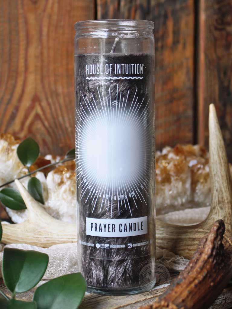 Write Your Own Prayer Candle - Black