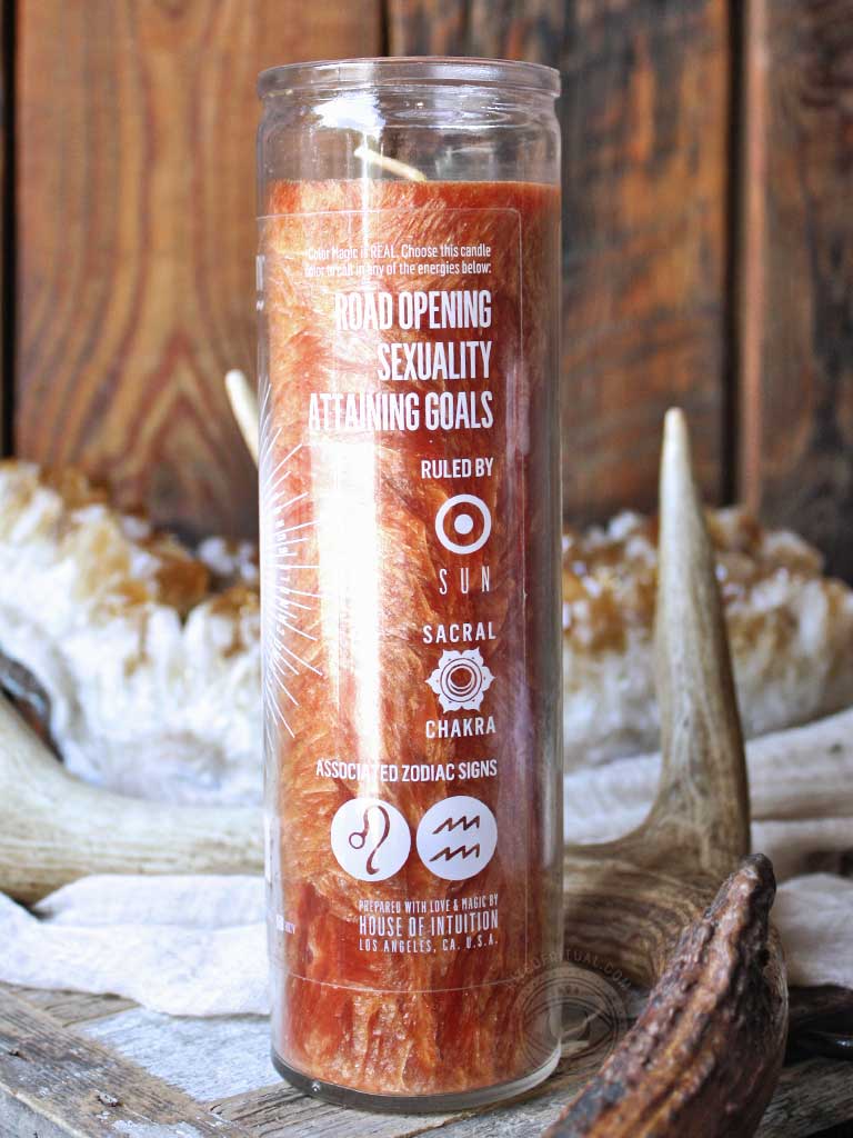 Write Your Own Prayer Candle Orange Rite of Ritual