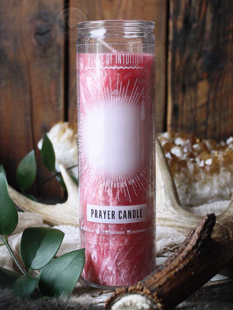 Write Your Own Prayer Candle - Pink