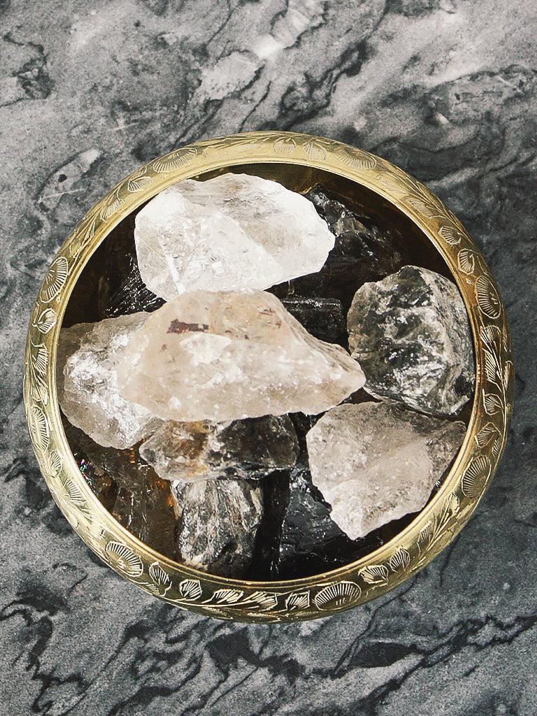 crystals raw smokey quartz shards 1