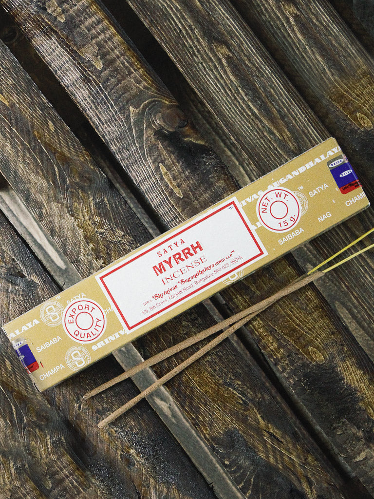 satya myrrh incense 15g