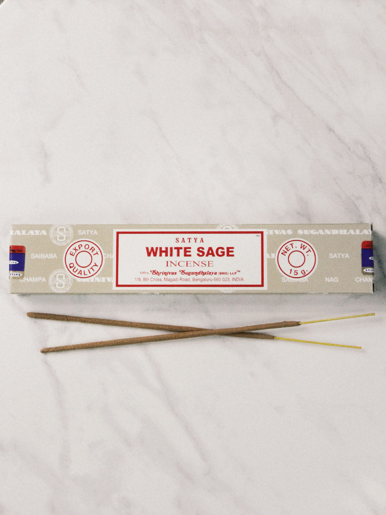 satya white sage incense 15g