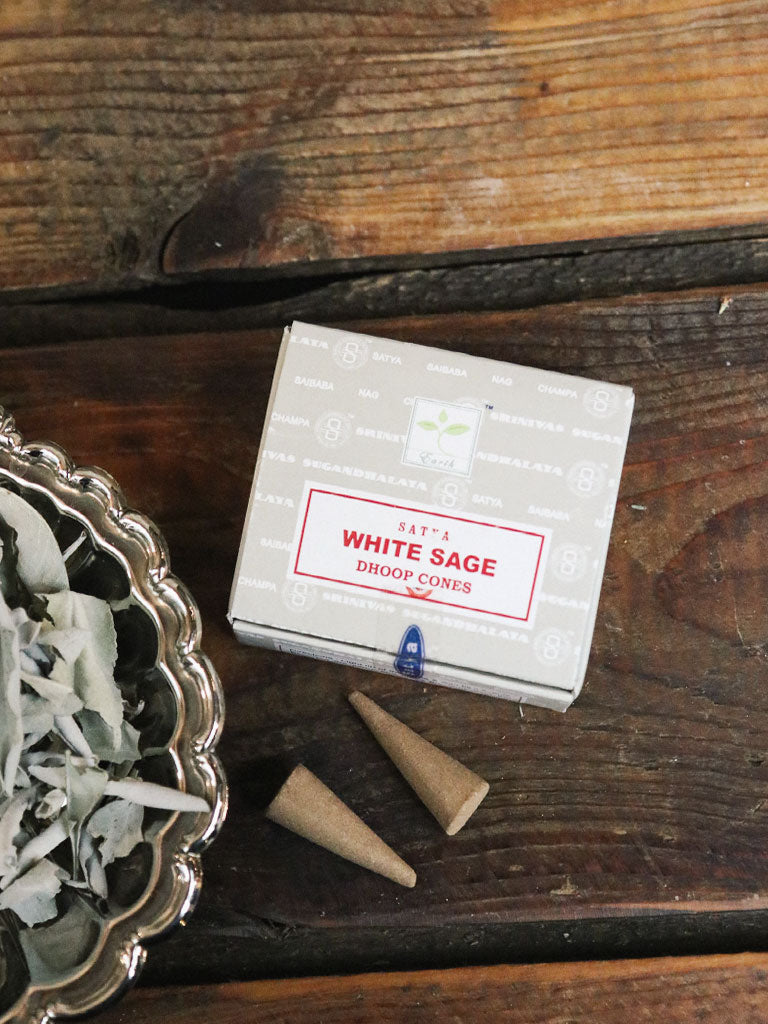 Satya White Sage Incense Cones